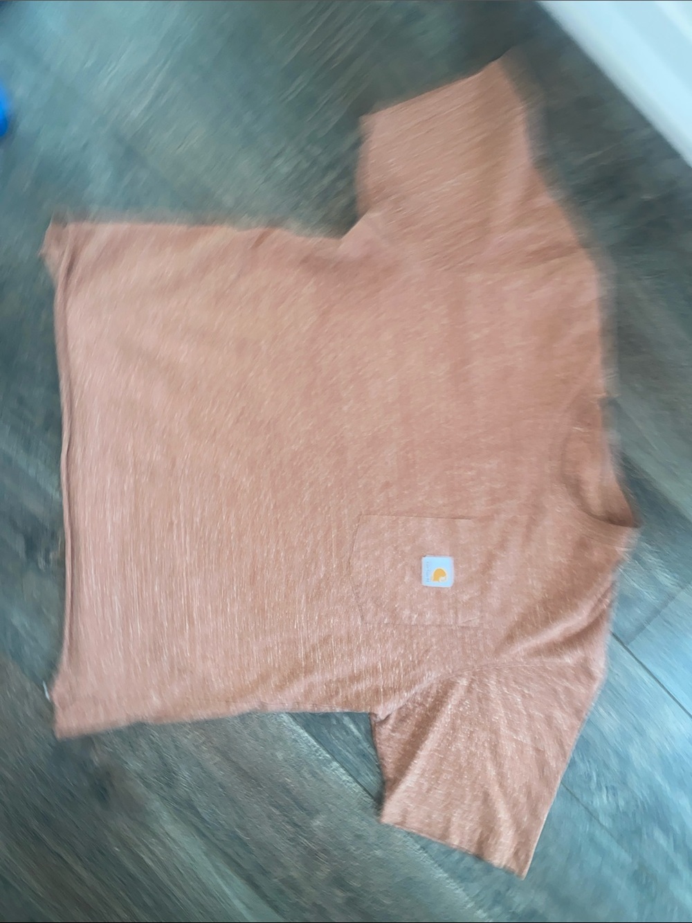 Carhartt Short Sleeve Pocket Tee in Heather Orange Brown